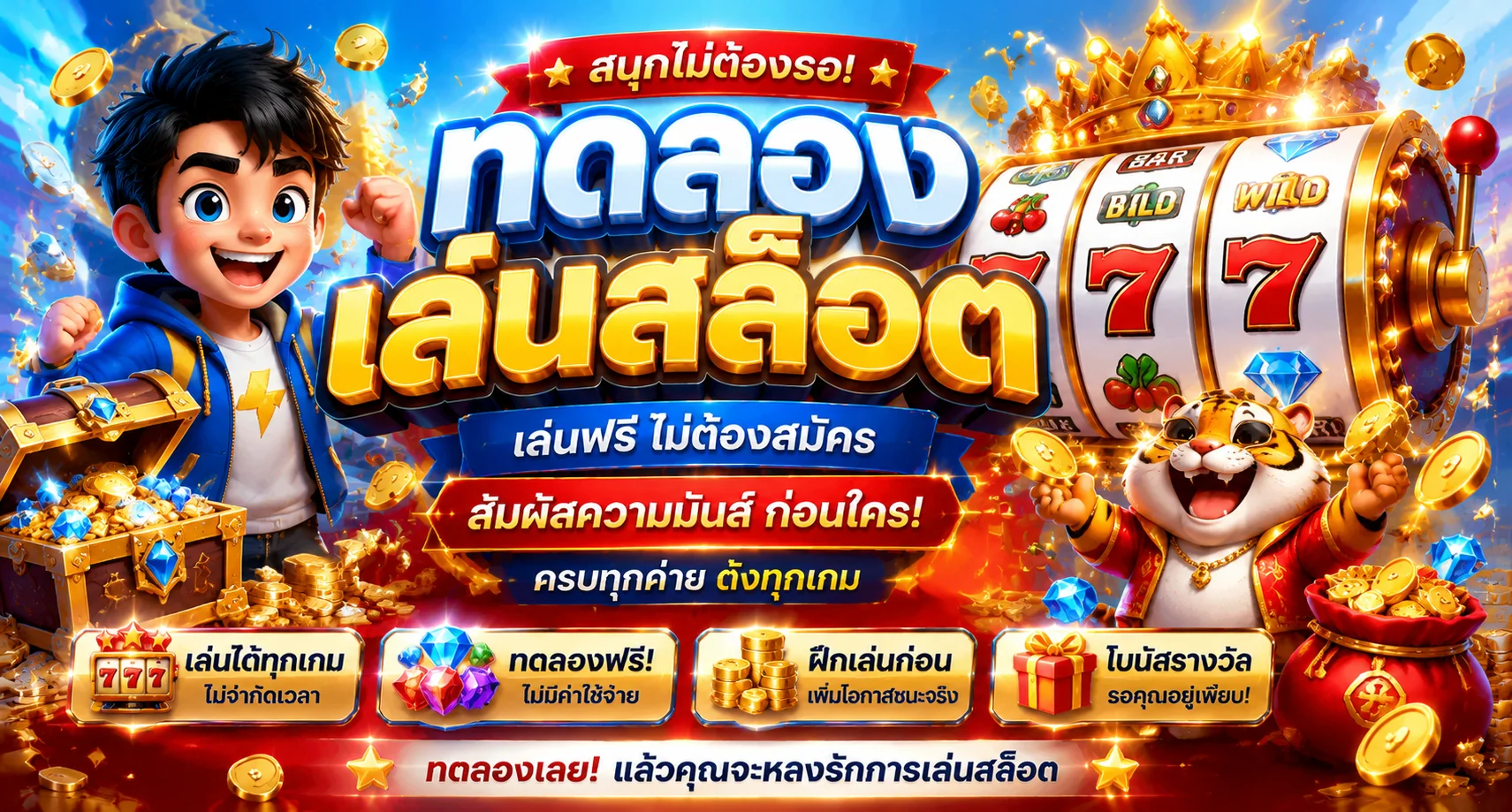 ทดลองเล่นสล็อต TH77 ฟรี ไม่ต้องสมัคร