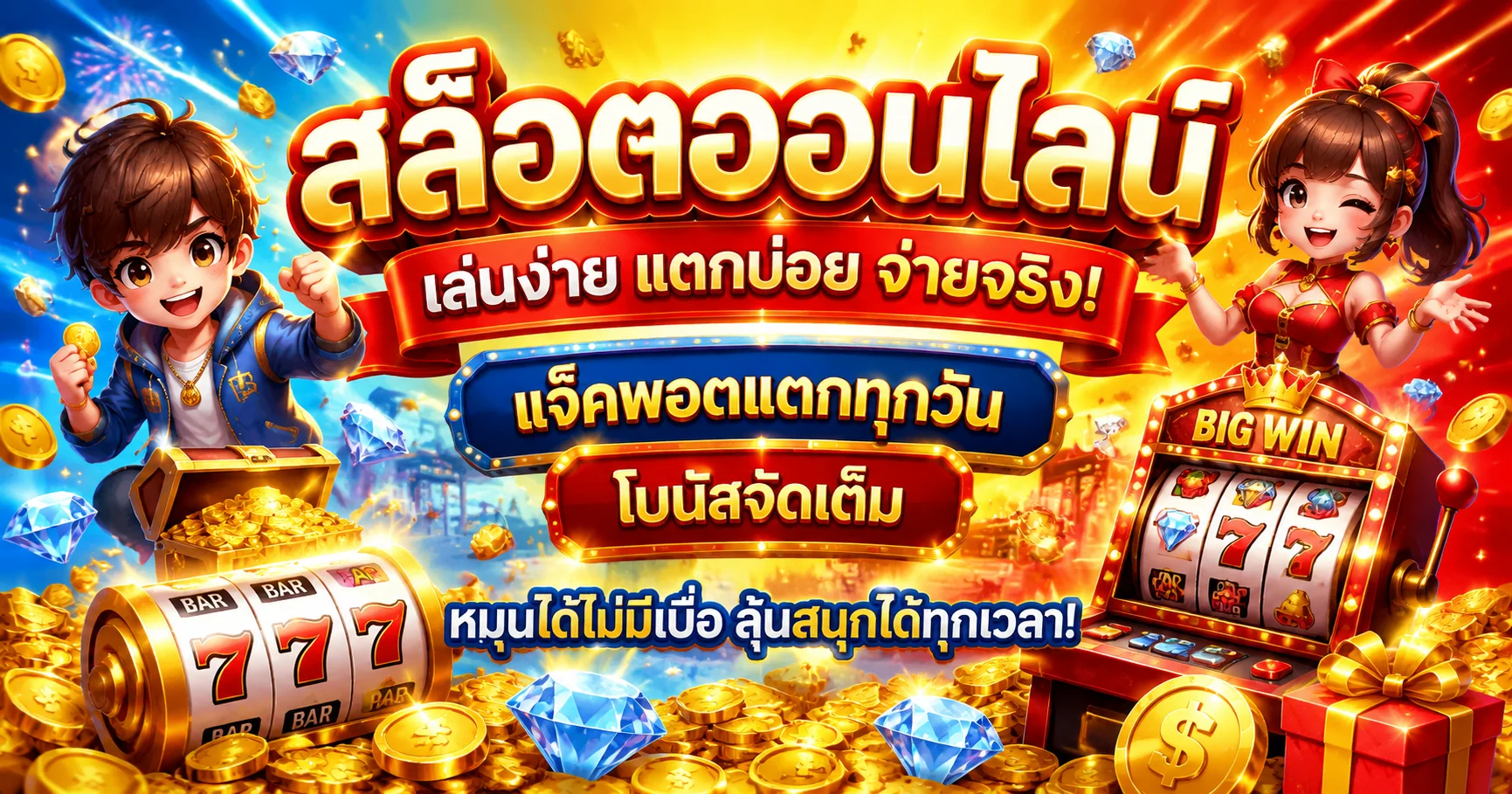 สล็อตออนไลน์ TH77 รวมค่ายดังกว่า 30 ค่าย